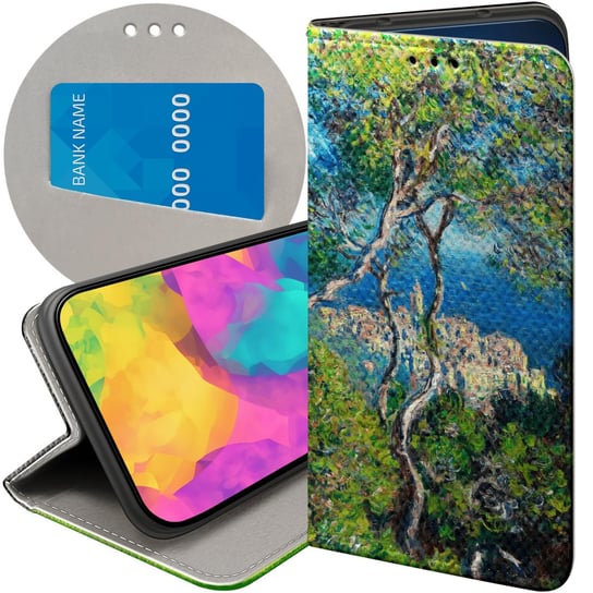 ETUI Z KLAPKĄ DO HUAWEI P9 LITE WZORY CLAUDE MONET FUTERAŁ POKROWIEC CASE Huawei