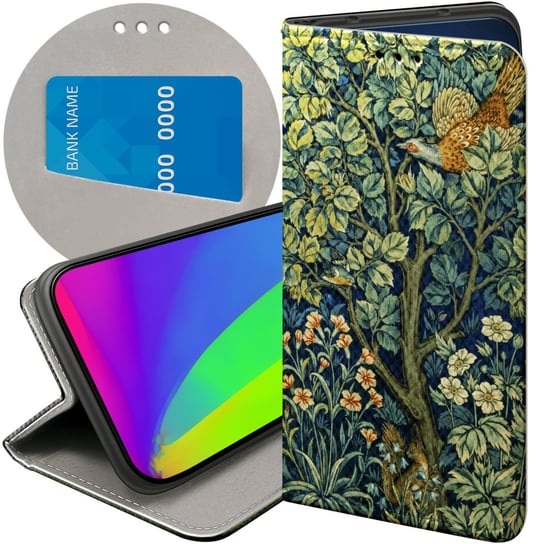 ETUI Z KLAPKĄ DO HUAWEI Y5P WZORY WILLIAM MORRIS ARTS AND CRAFTS TAPETY Huawei