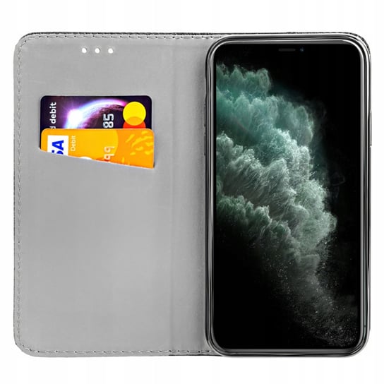 Etui Z Klapką Do Iphone 11 Pro Max Czarne Zamykane Magnetyczne Kabura Flip Apple