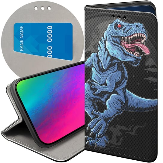 Etui Z Klapką Do Iphone 11 Pro Max Wzory Dinozaury Reptilia Prehistoryczne Apple
