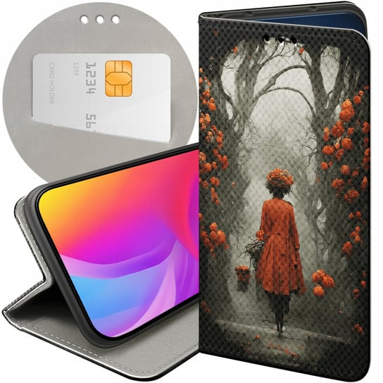Etui Z Klapką Do Iphone 11 Pro Wzory Jesień Liście Autumn Futerał Case Apple