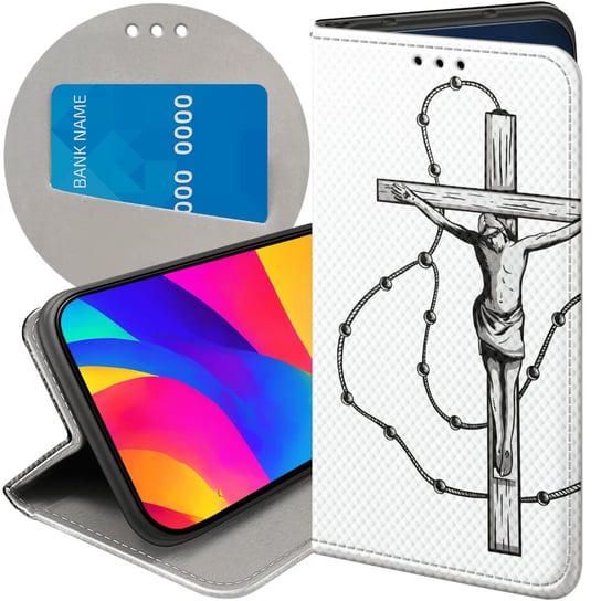 Etui Z Klapką Do Iphone 11 Pro Wzory Jezus Krzyż Różaniec Bóg Futerał Case Apple
