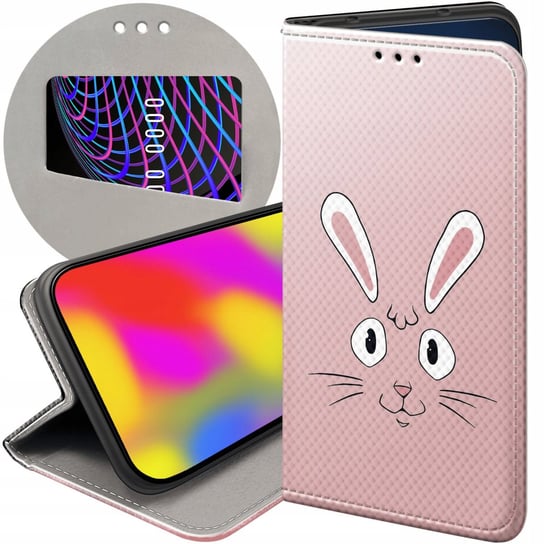 Etui Z Klapką Do Iphone 11 Pro Wzory Królik Zając Bunny Futerał Pokrowiec Apple
