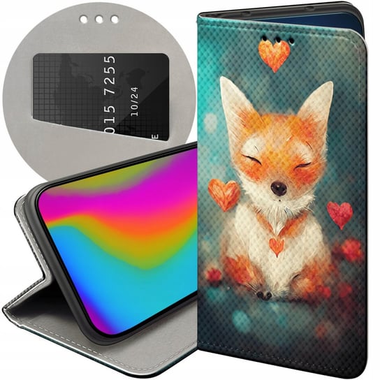 Etui Z Klapką Do Iphone 11 Wzory Liski Lisy Fox Futerał Pokrowiec Case Apple