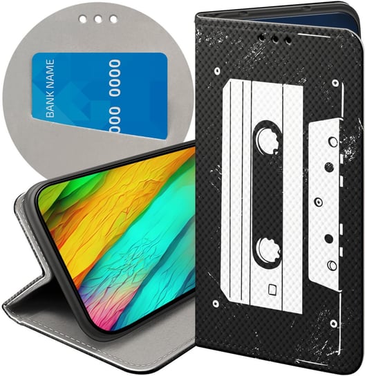 ETUI Z KLAPKĄ DO IPHONE 11 WZORY RETRO OLD SCHOOL MUZYKA GRY FUTERAŁ CASE Apple