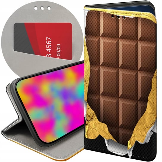 Etui Z Klapką Do Iphone 12 Mini Wzory Czekolada Choco Słodycze Futerał Case Apple