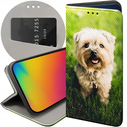 Etui Z Klapką Do Iphone 12 Mini Wzory Pieski Psiaki Dogs Futerał Pokrowiec Apple