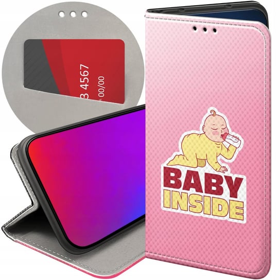 ETUI Z KLAPKĄ DO IPHONE 12 PRO MAX WZORY CIĄŻOWE PREGNANT BABY SHOWER CASE Apple