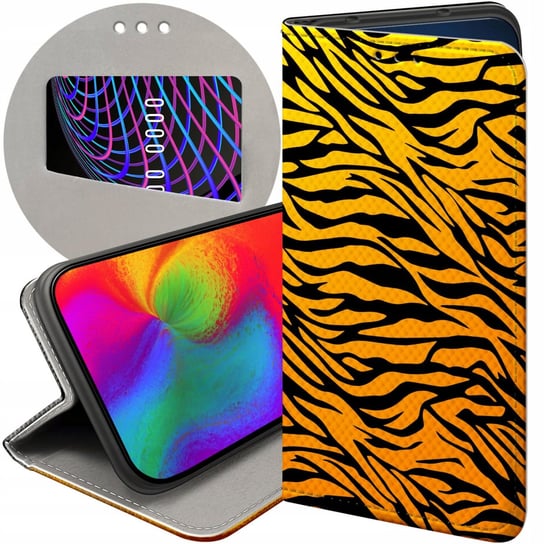 ETUI Z KLAPKĄ DO IPHONE 12 PRO MAX WZORY TYGRYS TYGRYESK TIGER FUTERAŁ CASE Apple