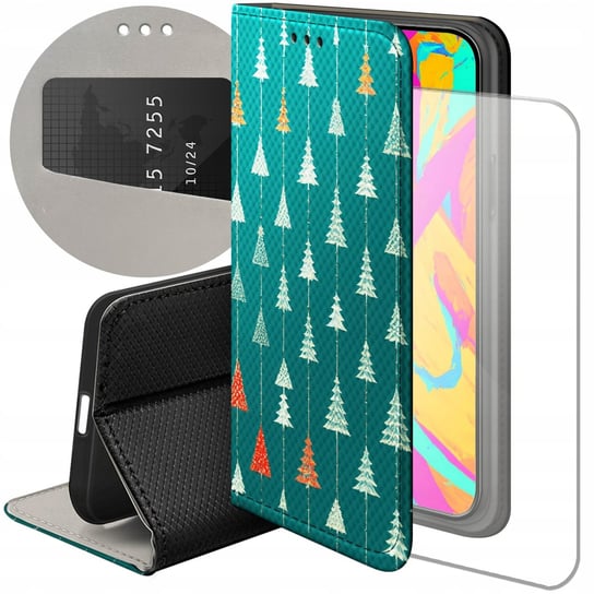 Etui Z Klapką Do Iphone 13 Wzory Choinka Święta Boże Narodzenie Case +Szkło Hello Case