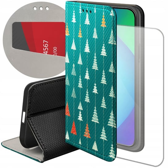 Etui Z Klapką Do Iphone 14 Plus Wzory Choinka Święta Boże Narodzenie +Szkło Hello Case
