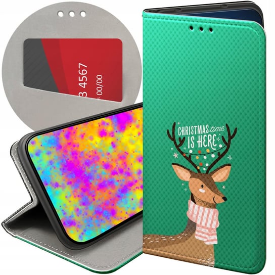 Etui Z Klapką Do Iphone 14 Pro Max Wzory Świąteczne Christmass Święta Case Apple