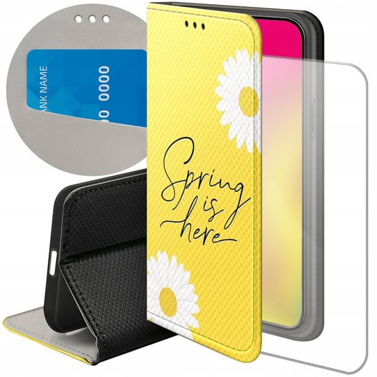 ETUI Z KLAPKĄ DO IPHONE 15 PLUS WZORY WIOSNA WIOSENNE SPRING FUTERAŁ CASE Apple