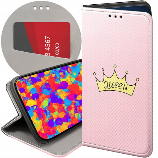 ETUI Z KLAPKĄ DO IPHONE 5 / 5S / SE WZORY KSIĘŻNICZKA QUEEN PRINCESS CASE Apple