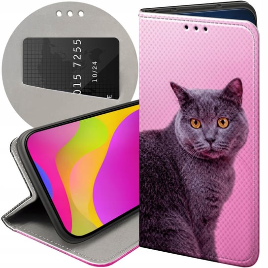 Etui Z Klapką Do Iphone 6 / 6S Wzory Koty Kotki Kociaki Futerał Pokrowiec Apple