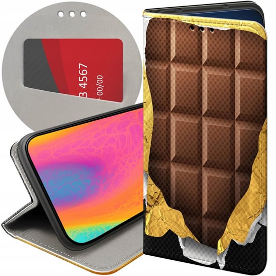 Etui Z Klapką Do Iphone 6 Plus / 6S Plus Wzory Czekolada Choco Słodycze Apple