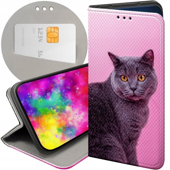 Etui Z Klapką Do Iphone 6 Plus / 6S Plus Wzory Koty Kotki Kociaki Futerał Apple