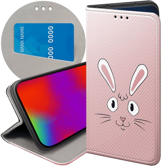 Etui Z Klapką Do Iphone 6 Plus / 6S Plus Wzory Królik Zając Bunny Futerał Apple