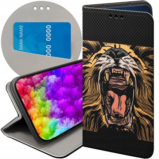 Etui Z Klapką Do Iphone 6 Plus / 6S Plus Wzory Lew Lwy Lwica Futerał Case Apple