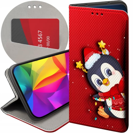 Etui Z Klapką Do Iphone 7 / 8 / Se 2020 Wzory Święta Christmas Mikołaj Case Apple