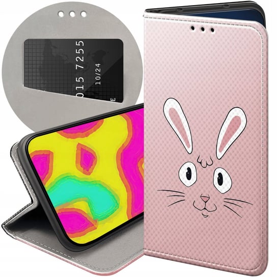 Etui Z Klapką Do Iphone 7 Plus / 8 Plus Wzory Królik Zając Bunny Futerał Apple