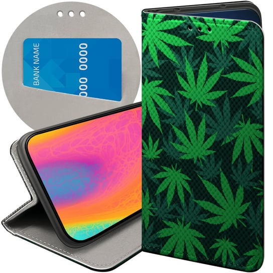 ETUI Z KLAPKĄ DO IPHONE X / XS WZORY DLA PALACZY SMOKER WEED JOINT FUTERAŁ Apple