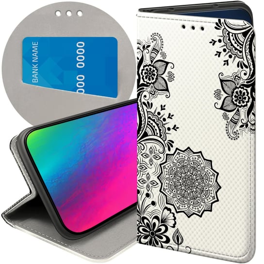 ETUI Z KLAPKĄ DO LG K10 2017 WZORY MANDALA BUDDYZM SZTUKA WZORY FUTERAŁ LG