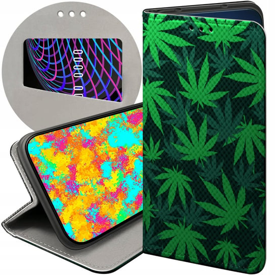 ETUI Z KLAPKĄ DO LG K40S WZORY DLA PALACZY SMOKER WEED JOINT FUTERAŁ CASE LG