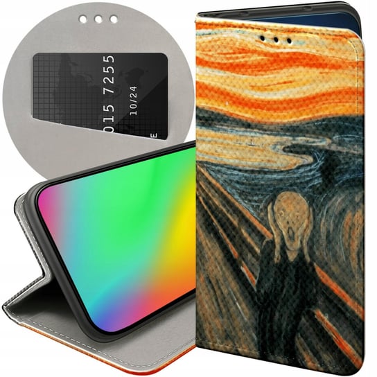 ETUI Z KLAPKĄ DO LG K40S WZORY EDVARD MUNCH KRZYK MALARSTWO FUTERAŁ CASE LG