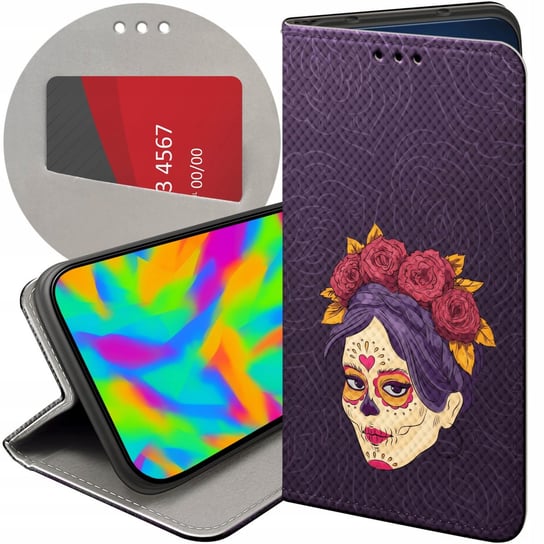 ETUI Z KLAPKĄ DO LG K40S WZORY MEKSYK TEQUILA MEKSYKAŃSKIE FUTERAŁ CASE LG