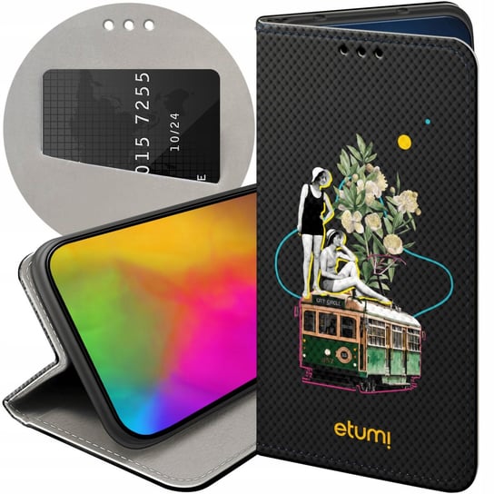 ETUI Z KLAPKĄ DO LG K40S WZORY MIX PRZESZŁOŚĆ ORYGINALNE FUTERAŁ POKROWIEC LG