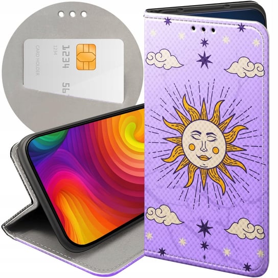 ETUI Z KLAPKĄ DO LG K40S WZORY MODNE MODA FASHION FUTERAŁ POKROWIEC CASE LG