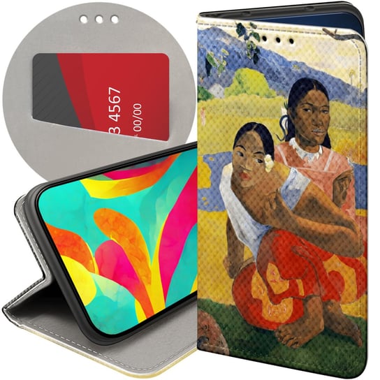 ETUI Z KLAPKĄ DO LG K40S WZORY PAUL GAUGUIN OBRAZY POSTIMPRESJONIZM FUTERAŁ LG