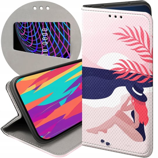 ETUI Z KLAPKĄ DO LG K50 / Q60 WZORY LATO SUMMER VIBE CHILLOUT FUTERAŁ CASE LG