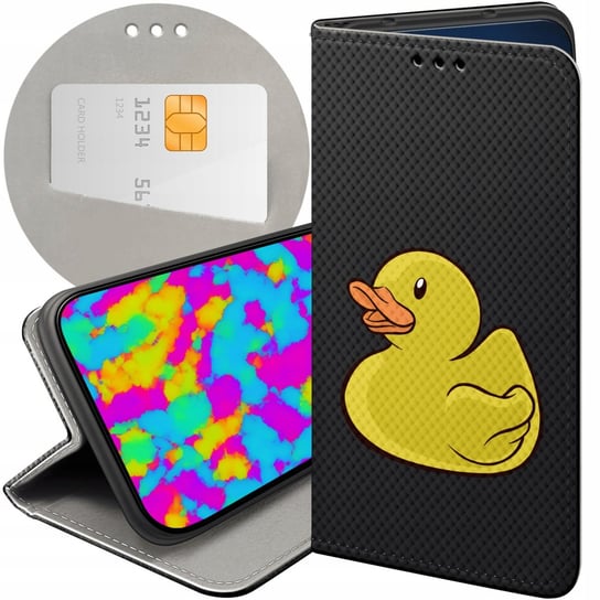 ETUI Z KLAPKĄ DO LG Q6 / G6 FIT WZORY BEZ TŁA NAKLEJKI STICKER FUTERAŁ LG