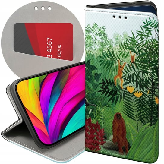 ETUI Z KLAPKĄ DO LG Q6 / G6 FIT WZORY HENRI ROUSSEAU PEJZAŻ MALARZ FUTERAŁ LG