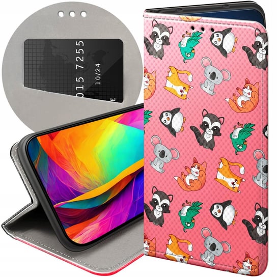 ETUI Z KLAPKĄ DO LG Q6 / G6 FIT WZORY KRESKÓWKI BAJKI FILMY ANIMOWANE CASE LG