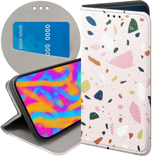 ETUI Z KLAPKĄ DO LG Q6 / G6 FIT WZORY LASTRIKO TERRAZZO TERAKOTA FUTERAŁ LG