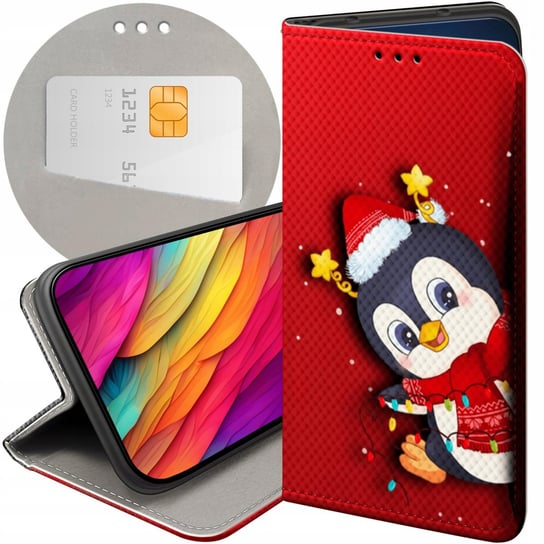 Etui Z Klapką Do Lg Q6 / G6 Fit Wzory Święta Christmas Mikołaj Futerał LG