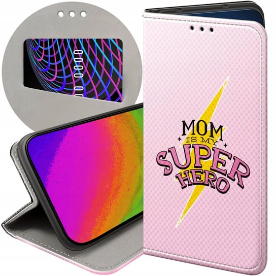 Etui Z Klapką Do Moto E20 / E30 / E40 Wzory Dzień Mamy Matki Mama Futerał Motorola