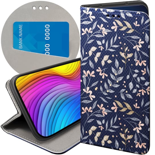 ETUI Z KLAPKĄ DO MOTO E32 / E32S WZORY FLORAL BOTANIKA BUKIETY FUTERAŁ CASE Motorola