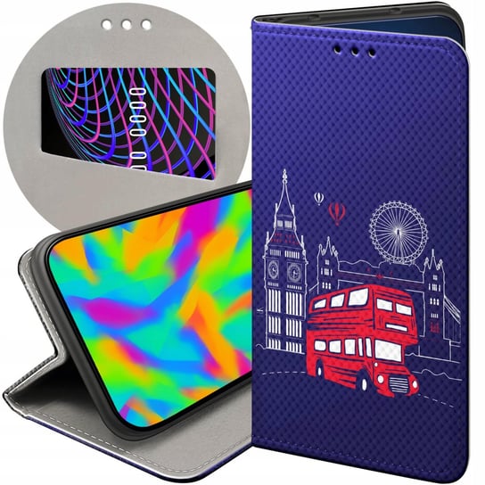 ETUI Z KLAPKĄ DO MOTOROLA EDGE 20 LITE 5G WZORY TRAVEL PODRÓŻ PRZYGODA CASE Motorola