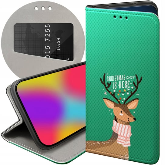 Etui Z Klapką Do Motorola Edge 30 Neo Wzory Świąteczne Christmass Święta Motorola