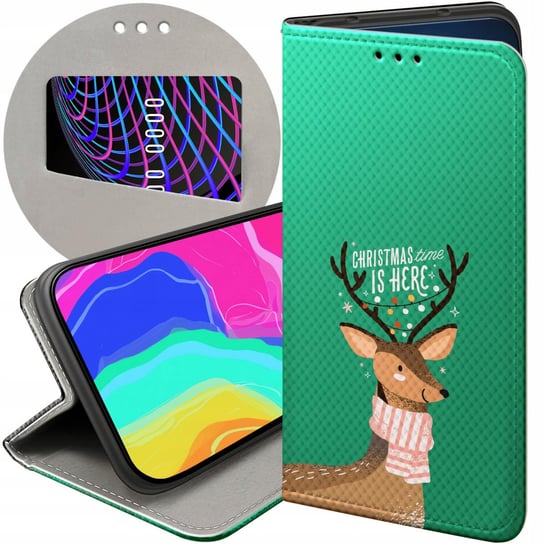 Etui Z Klapką Do Motorola Moto E13 Wzory Świąteczne Christmass Święta Case Motorola