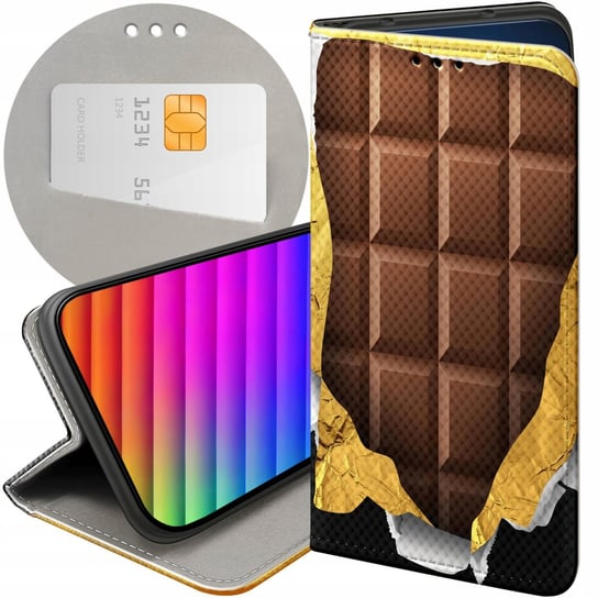 Etui Z Klapką Do Motorola Moto E5 Plus Wzory Czekolada Choco Słodycze Case Motorola