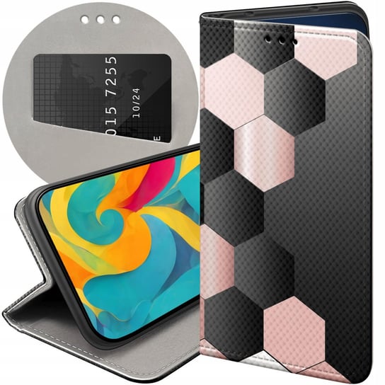 Etui Z Klapką Do Motorola Moto E6 Plus Wzory Geometryczne Symetria Futerał Motorola