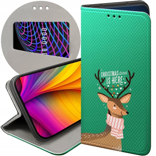 Etui Z Klapką Do Motorola Moto E6 Plus Wzory Świąteczne Christmass Święta Motorola