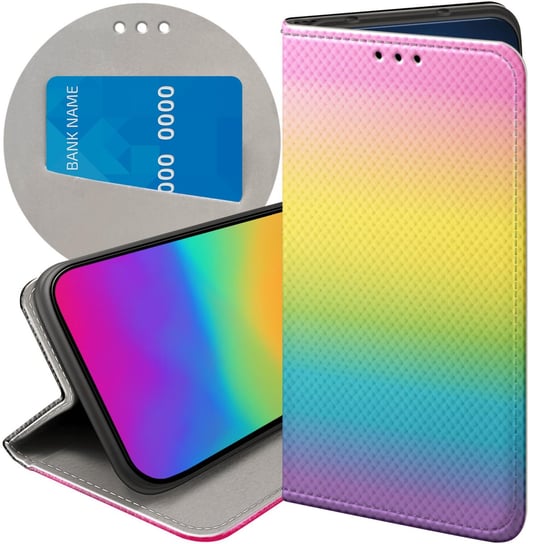 ETUI Z KLAPKĄ DO MOTOROLA MOTO E7 POWER WZORY LGBT RÓWNOŚĆ PRIDE FUTERAŁ Motorola