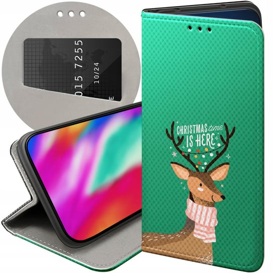 Etui Z Klapką Do Motorola Moto G Plus 5G Wzory Świąteczne Christmass Święta Motorola