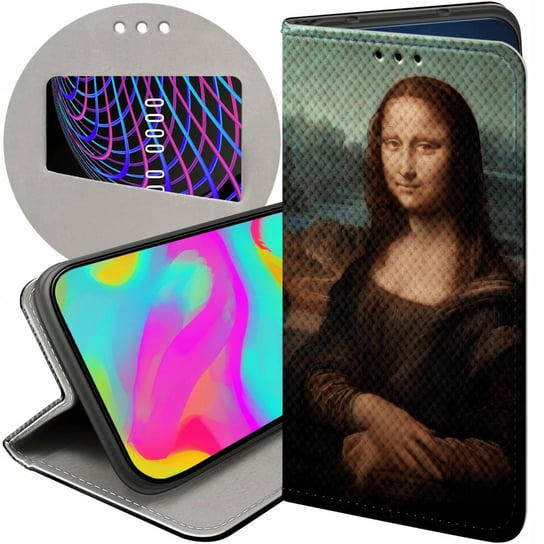 ETUI Z KLAPKĄ DO MOTOROLA MOTO G100 WZORY LEONARDO DA VINCI MONA ŁASICZKA Motorola